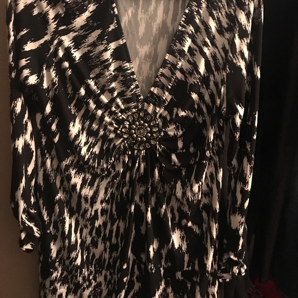Jeweled black tunic